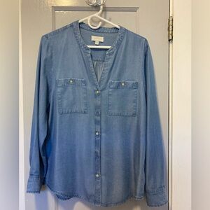 Lucky brand Tencil denim shirt EUC